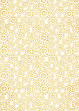Gold foil decorative background with doodle pattern.