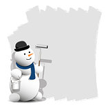 Snowman with Paint