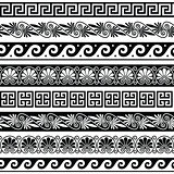 Ancient Greek pattern - seamless set of antique borders from Greece