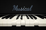 classic piano keys background