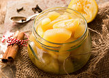 Traditional apple compote