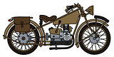 Vintage military motorcycle