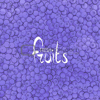 Background of bright blueberries