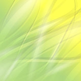 Abstract Green Wave Background.
