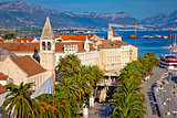 UNESCO town of Trogir waterfront view