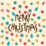 merry christmas greeting card design