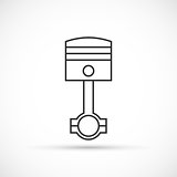 Piston engine outline icon