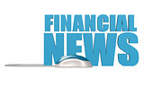 Financial news word isolated 
