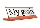 My goals table tag 