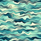 Raster Seamless Horizontal Wavy Distorted Gradient Lines Water Texture