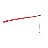 Vintage fishing rod in red design
