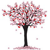tree of love with blossoms 