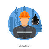 Oil Worker Concept