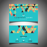 Abstract business card design 