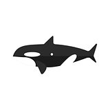 Orca Whale Primitive Style Childish Sticker