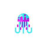Jellyfish Primitive Style Childish Sticker
