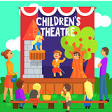 Amateur Children Theatre Performance Of A Fairy Tale