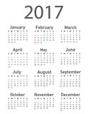 Calendar for 2017