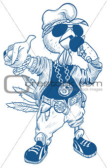 Brutal cock rapper. Blue Rooster symbol 2017