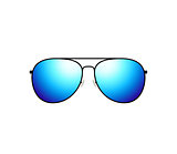 Glossy vector aviator sunglasses design