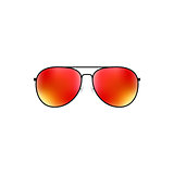 Glossy vector aviator sunglasses design
