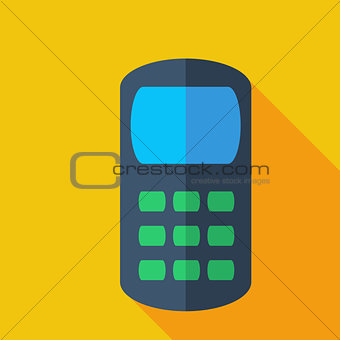 Modern flat design concept icon smart phone. Vector illustration