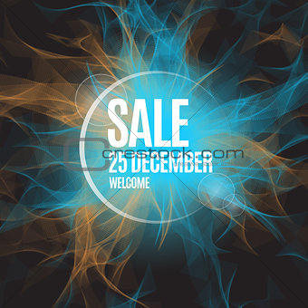 Sale abstract vector background poster