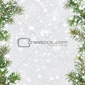 snowy glittering christmas or new year background