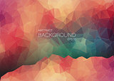 Abstract 2D geometric colorful background. Design for web.