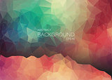 Abstract 2D geometric colorful background