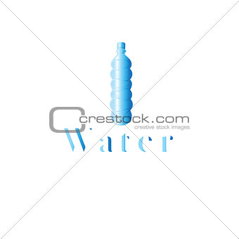 Icon graphics bottle of water