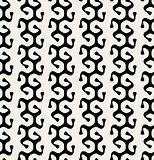 Vector Seamless Black  White Curly  Rounded Lines Organic Algae Shape Pattern