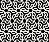 Vector Seamless Black And White Pattern