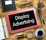 Display Advertising on Small Chalkboard. 3D.