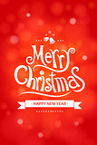 Merry christmas greeting card decoration background