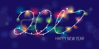 2017 new year greeting banner