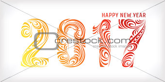 2017 new year greeting banner