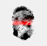 Ray scanner scan fingerprint
