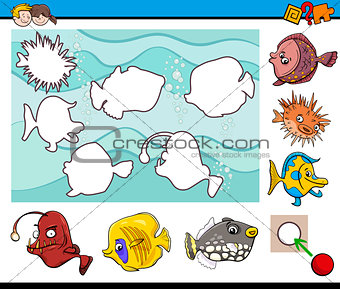 educational activity with fish