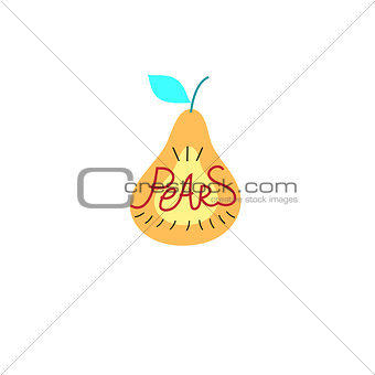 Sign graphics pear