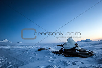 Arctic views in south Spitsbergen. Around the fjord Hornsund..