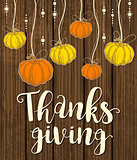 Greeting card for Thanksgiving Day