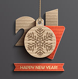 Creative happy new year 2017 design.