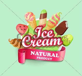 Ice cream emblem.