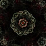 Abstract flower fractal