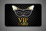 Elegant Dark VIP Card Vector Illustration