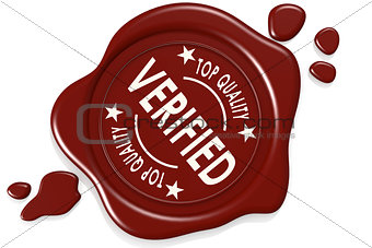 Verified label seal isolated