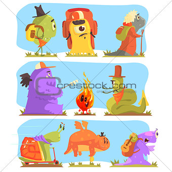 Monsters Hiking And Camping