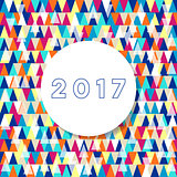 Happy new year 2017 greeting card
