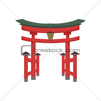 Temple Gate Japanese Culture Symbol